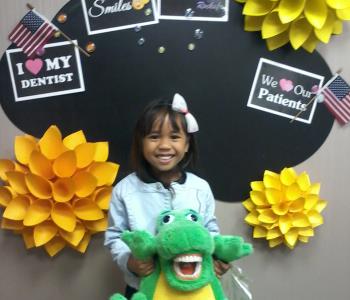 Smiling little girl after the dental procedure from Sona J. Isharani, DDS in greensboro nc